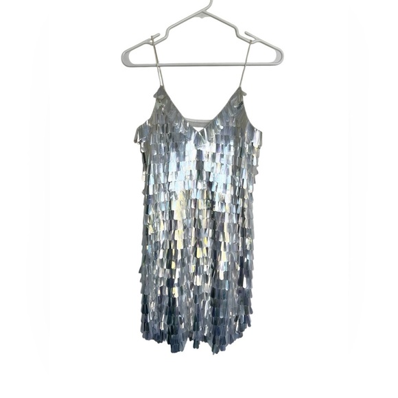 Anthropologie BHLDN Taylor Swift Sequin Mini Dress Bridal Womens 2 Bachlorette - Picture 7 of 11